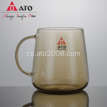 Klasické čajové mléko kávy Cup Crystal Amber brýle